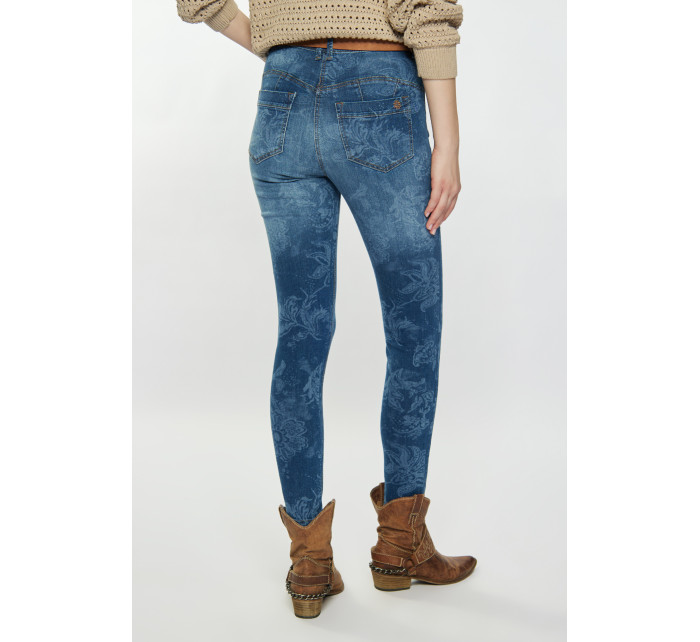 Monnari Jeans Vzorované džíny modré