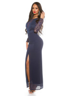 Sexy KouCla Maxi model 19589845 with lace long sleeve - Style fashion