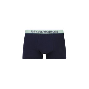 Pánské boxerky 3Pack 112130 4R717 tm. modré se zelenou - Emporio Armani