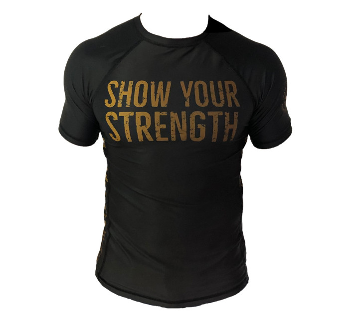 Tričko ShowYourStrength Rashguard Gold