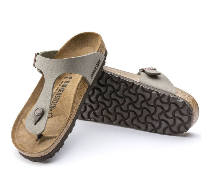 Dámské žabky Gizeh Stone  šedé model 20701320 - Birkenstock