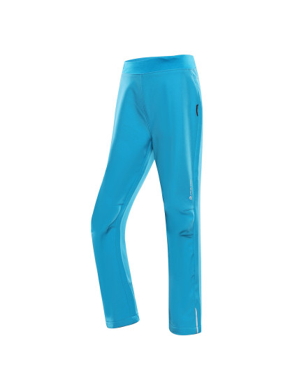 Dětské softshellové kalhoty ALPINE PRO SMOOTO neon atomic blue