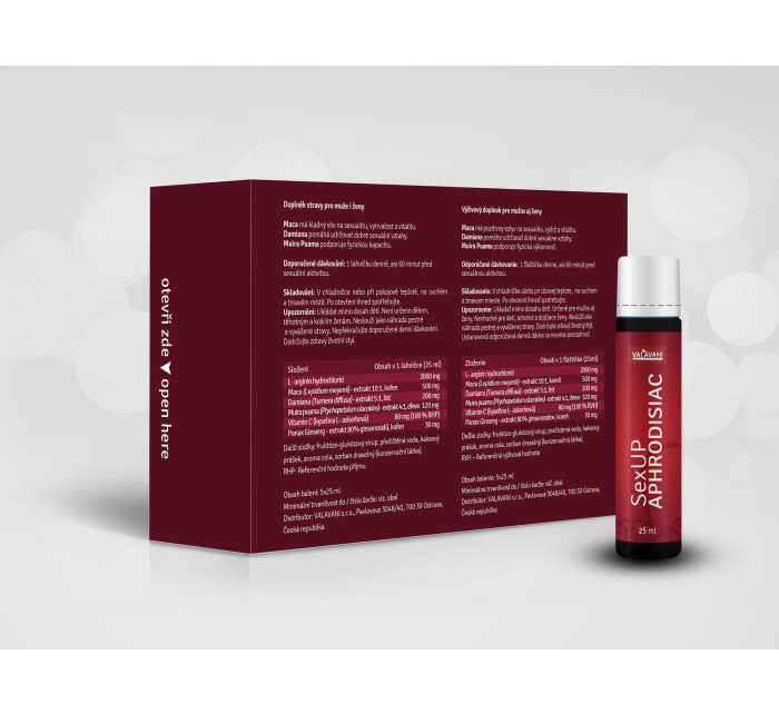 Afrodiziakum pro muže i ženy SexUp Aphrodisiac 5x25ml - Valavani