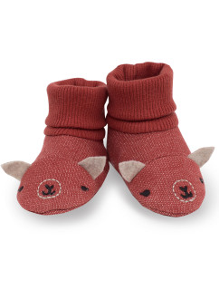 Pinokio Happy Llama Booties Červené