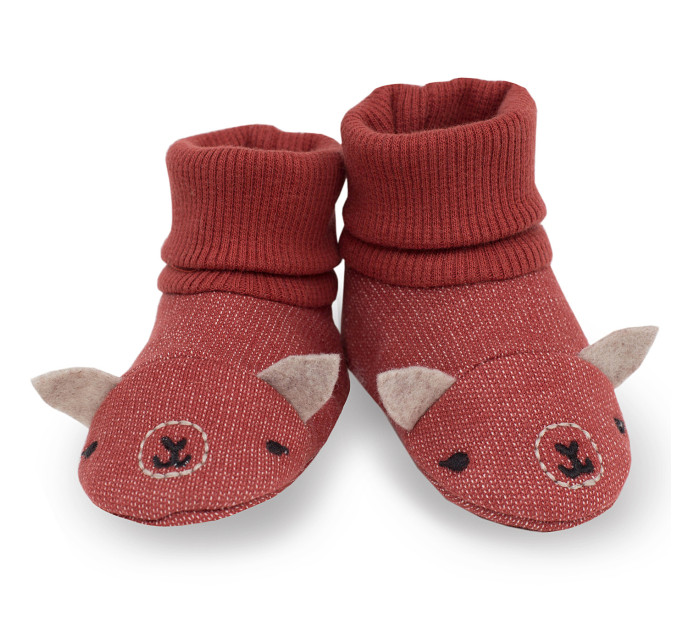 Pinokio Happy Llama Booties Červené