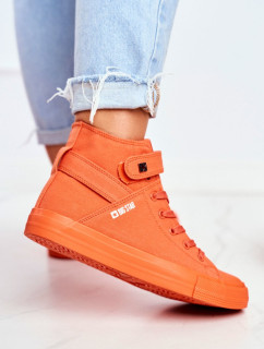 Women's High Sneakers Big Star Orange