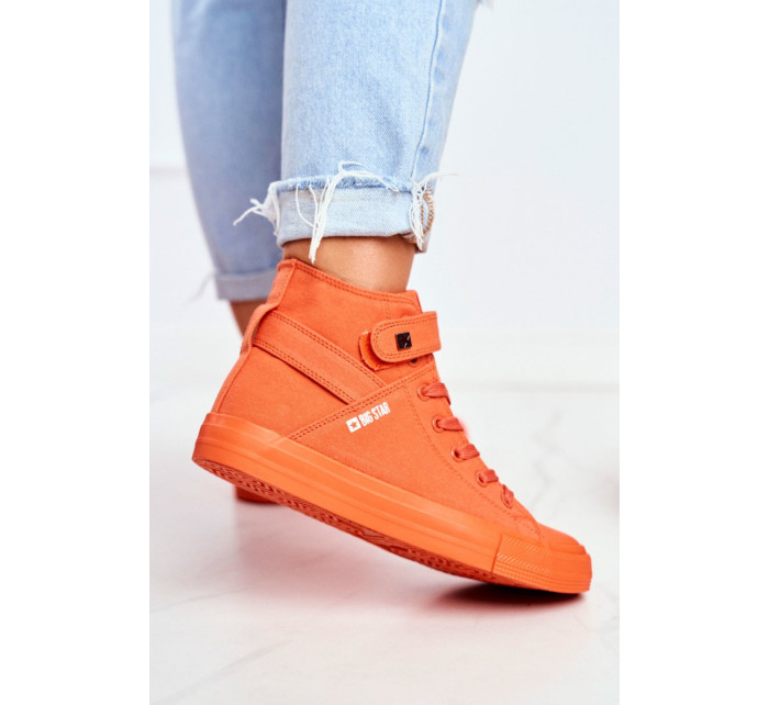 Women's High Sneakers Big Star Orange