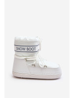 Dámské bílé boty do sněhu se zavazováním Soia
