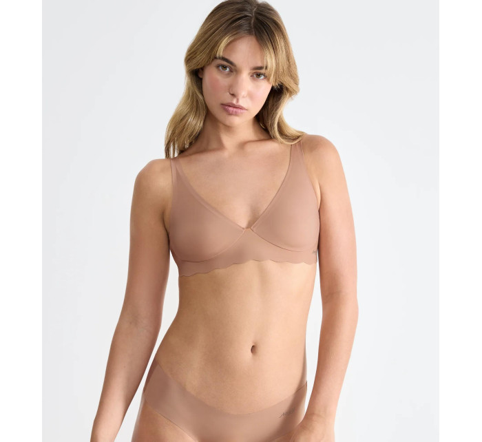 Dámská podprsenka ZERO Microfibre 2.0 Soft bra - CAMEO BROWN - sv. hnědá 00ME - SLOGGI