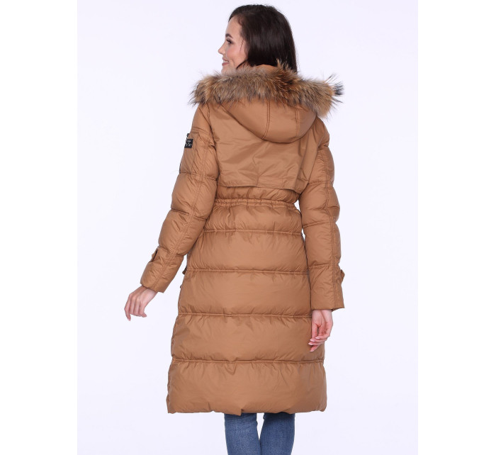 PERSO Coat BLH220027FXR Béžová barva