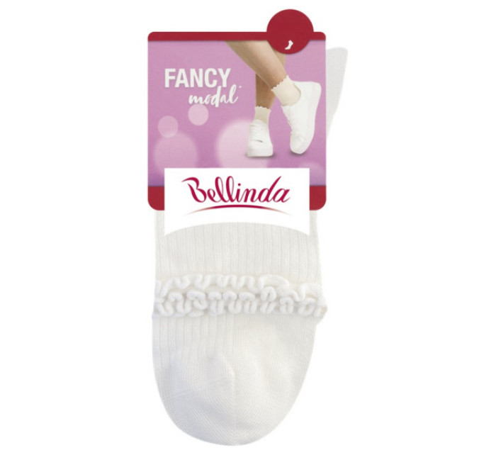 Dámské ponožky FANCY MODAL SOCKS - BELLINDA - bílá