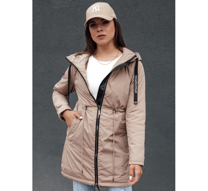 Dámská parka bunda URBANJOY béžová Dstreet TY4386