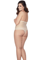 Dámská stahovací tanga Glam string beige - MITEX