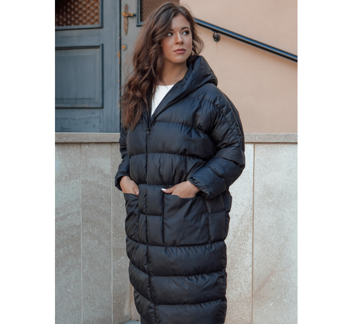 Dámská zimní bunda oversize s kapucí ANNIKA černá Dstreet TY4541