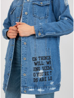 Dámská džínová bunda HM KR model 20190960 Modrá jeans - FPrice