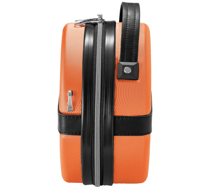 Toaletní taška Semiline ABS+PU T5675-1 Orange/Black 14 palců