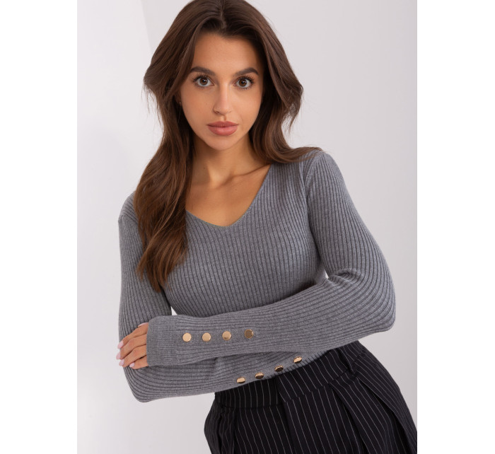 Sweter PM SW model 18969971 ciemny szary - FPrice