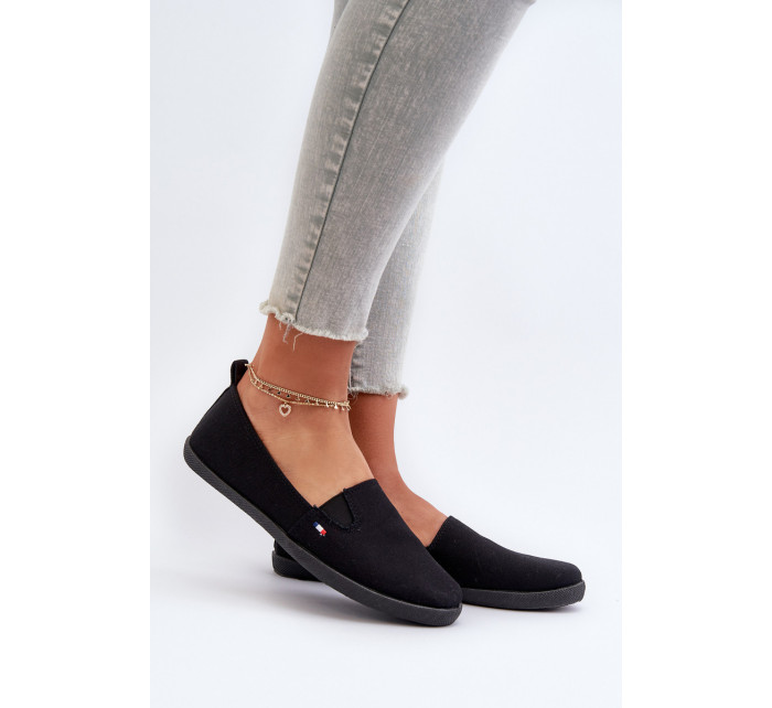 Dámské Slip-On Sneakers Sneakers Black Adrancia