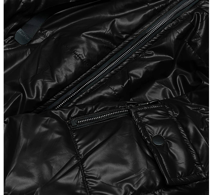 Krátká černá dámská bunda model 18013298 - S'WEST