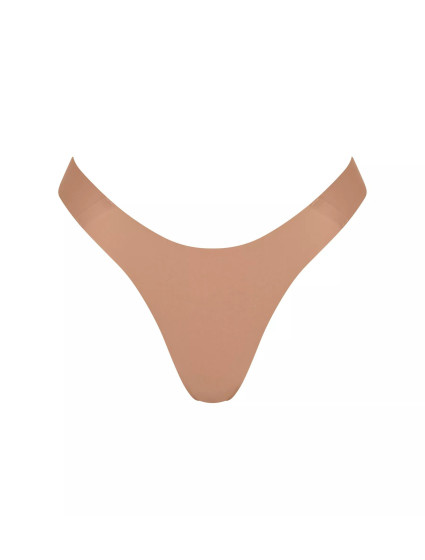 Dámská tanga ZERO Feel 2.0 Tiny tanga - BROWN - hnědé 00CM - SLOGGI