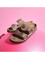 Birkenstock Arizona Soft Footbed Oiled Leather Tabacco Brown úzké žabky pro muže/dámy (0552813)