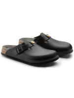 dámské dřeváky Boston Black z přírodní kůže žabky úzké úzké model 20693923 - Birkenstock