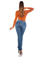 Sexy model 19615317 Jeans with Slit - Style fashion