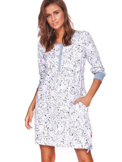 Dámská noční košile model 16166506 bílá s květinami - DN Nightwear