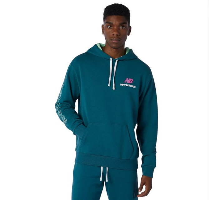 New Balance Athletics Clash Hoodie M MT13564MTL pánské