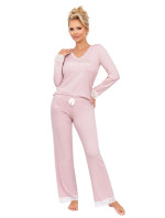 Pyžamo model 20571188 Long Powder Pink - Donna