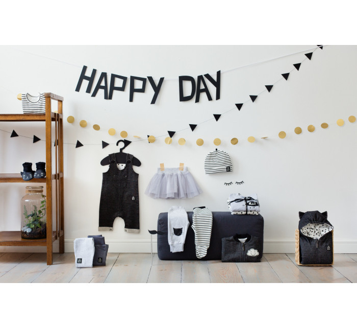 Dupačky Pinokio Happy Day Dungarees Black