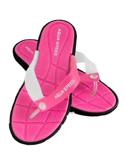 AQUA SPEED Bazénové pantofle Bali Pink/Black