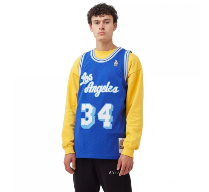 Mitchell & Ness Pánské tričko NBA Los Angeles Lakers Shaquille O'Neal s potiskem M SMJYAC18013-LALROYA96SON