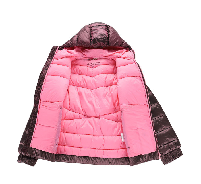 Dětská hi-therm bunda s impregnací ALPINE PRO GROLLO pink cosmos