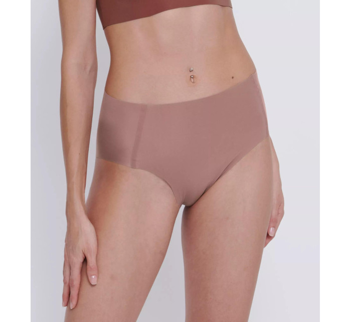 Dámské kalhotky ZERO Feel 2.0 High waist - BROWN - sv. hnědé 1141 - SLOGGI