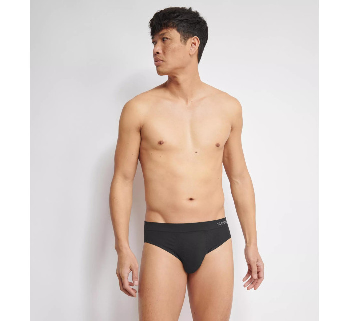 Pánské slipy GO Smooth Brief 2P - BLACK - černé 0004 - SLOGGI