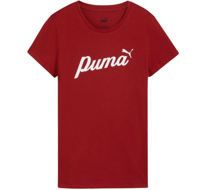 Puma ESS+Script dámské tričko červená 679315 13