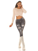 Sexy Musthave Highwaist Push-Up Jeans Used Look