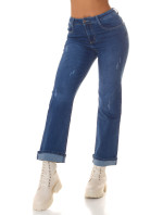 Sexy Highwaist Push up použitý vzhled flarred Jeans