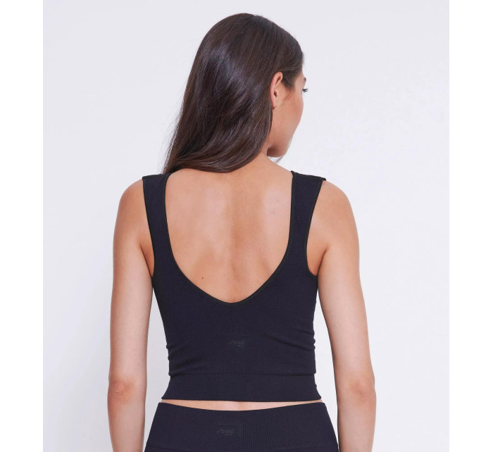 Dámské tílko EVER Infused Aloe Crop Top - BLACK -černé 0004 - SLOGGI