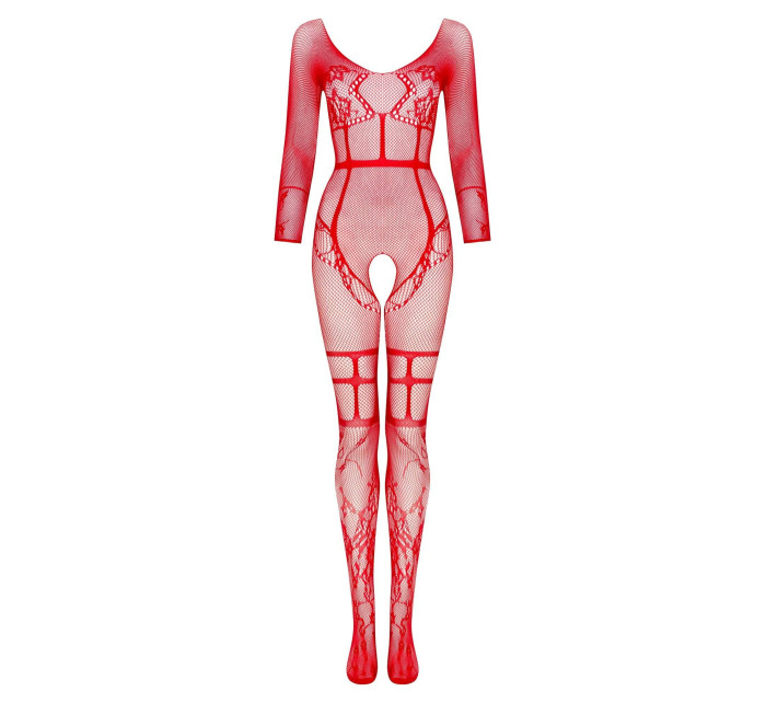 Bodystocking Lorna red - BEAUTY NIGHT FASHION