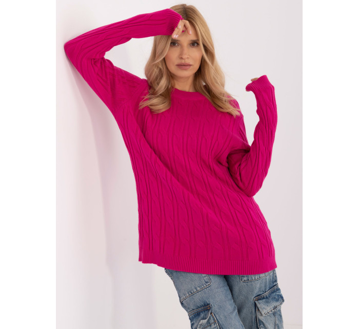 Sweter AT SW model 20463780 fuksjowy - FPrice