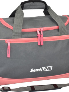 Fitness taška Semiline A3042-1 Grey/Pink