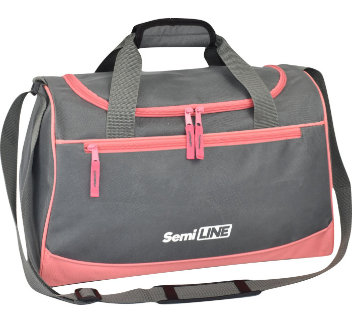 Fitness taška Semiline A3042-1 Grey/Pink