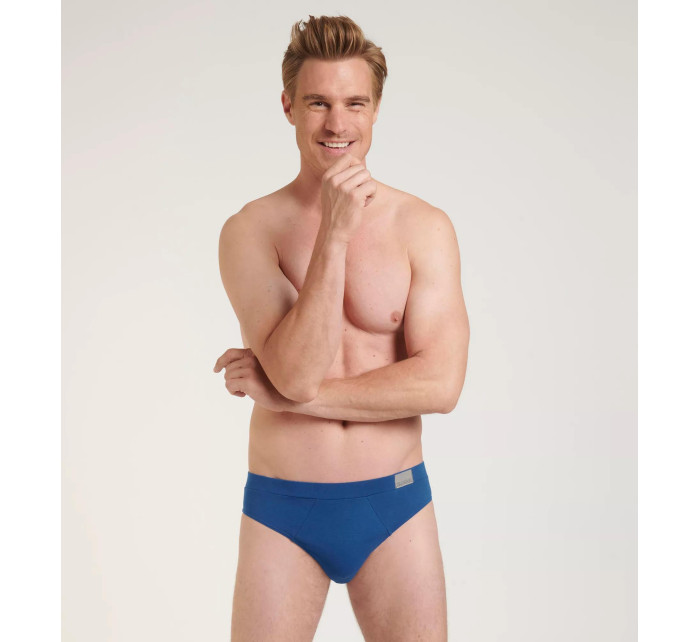 Pánské slipy GO Natural Brief C2P - BLUE - modré M008 - SLOGGI