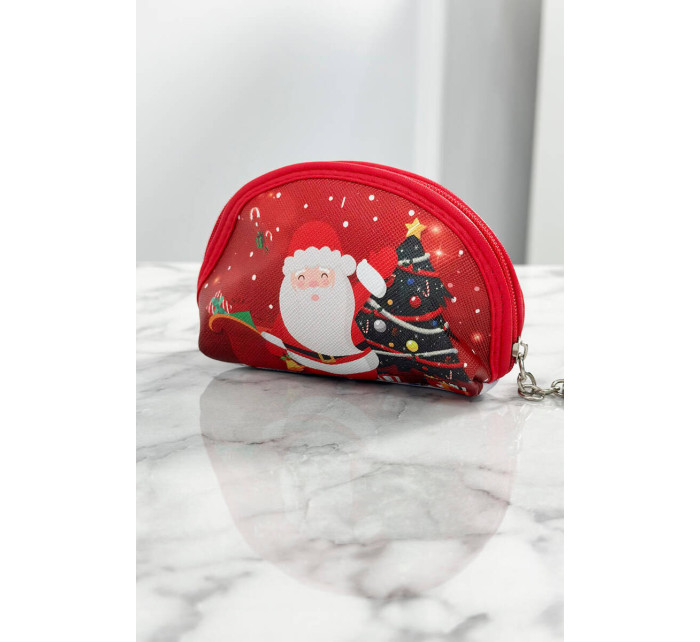 Kabelka s vánočním motivem BB315-159-PR3 červený