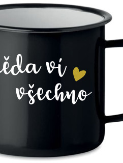 DĚDA VÍ VŠECHNO - černý plecháček 350 ml