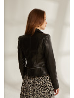 Monnari Bundy Black Imitation Leather Biker Jacket Black