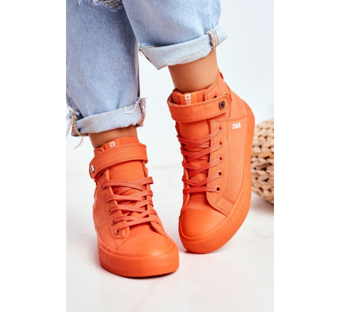 Women's High Sneakers Big Star Orange