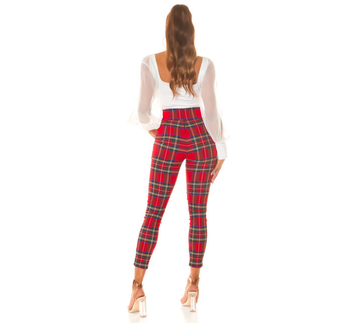 Sexy Koucla checkered Highwaist Pants